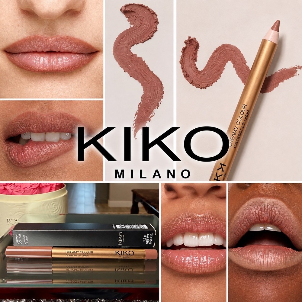 Creamy Colour Lip Liner KIKO Milano Shade 21 Lip Pencil Cinnamon Honey - Nude